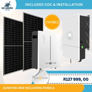 Sunsynk 8KW Hybrid - R127 999,00